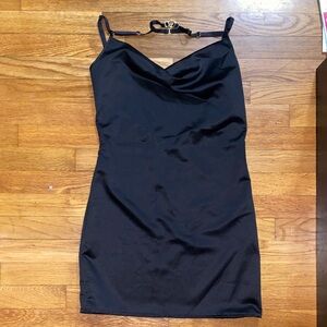 NWOT ELF ZHOU LONDON Elegant Black Strappy Dress